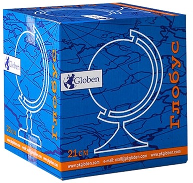 Глобус политический рельефный, 21 см