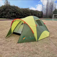 Палатка трехместная двухслойная с тамбуром - Фото 1
