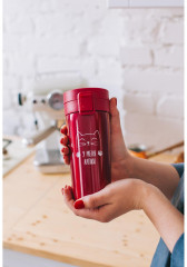 Термостакан с кнопкой «У меня лапки» - Фото 1