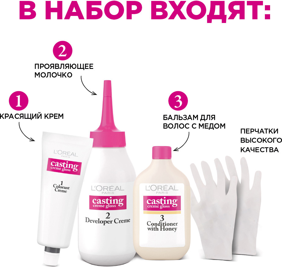 Краска-уход для волос стойкая «Casting Creme Gloss» без аммиака ...