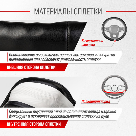 Оплетка на руль «Top-10»