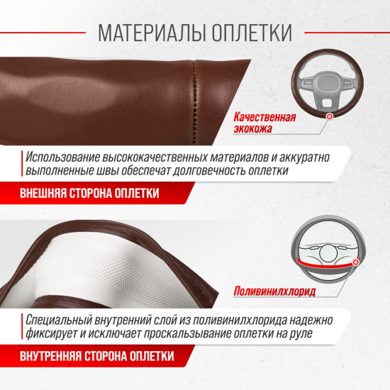 Оплетка на руль «Top-11»