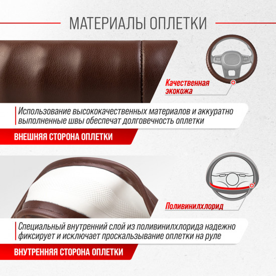 Оплетка на руль «Top-12»