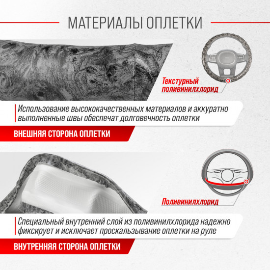 Оплетка на руль «Style-1»