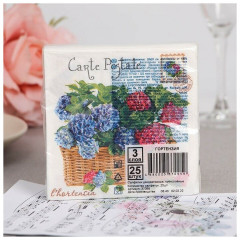 Салфетки бумажные «Гортензия» - Фото 2