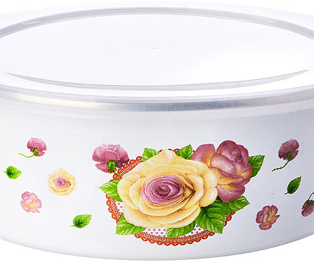 Миска с крышкой «Розы»