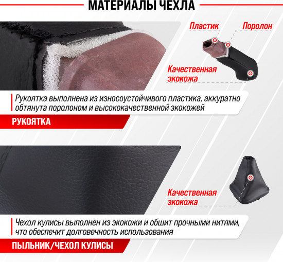Ручка КПП с чехлом