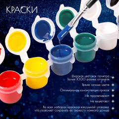 Картина по номерам с кристаллами из хрусталя «Звездная лиса» - Фото 3