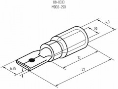 Набор клемм плоских изолированных - Фото 3