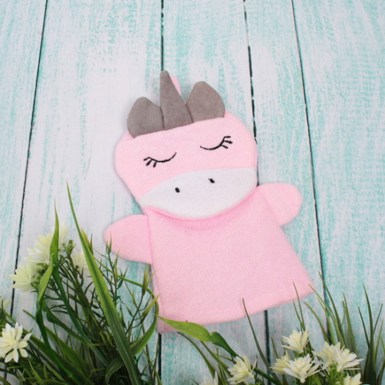 Мочалка-варежка детская «Единорожек Люси»