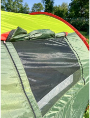 Палатка трехместная двухслойная, с тамбуром - Фото 8