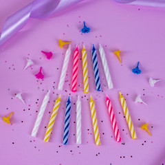 Набор свечей для торта с держателями - Фото 6
