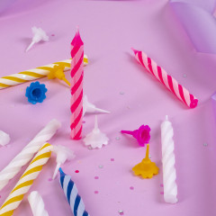 Набор свечей для торта с держателями - Фото 10