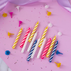 Набор свечей для торта с держателями - Фото 13