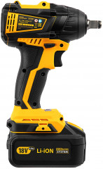 Гайковерт ударный аккумуляторный бесщеточный Denzel CIW-IB-300 - Фото 2