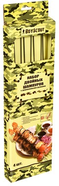 Набор двойных шампуров (38 см; 4 шт)