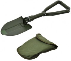 Лопатка складная металлическая в чехле - Фото 1