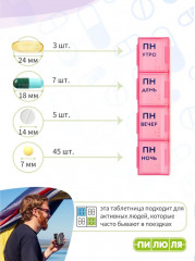 Таблетница на неделю «Дорожная» - Фото 4