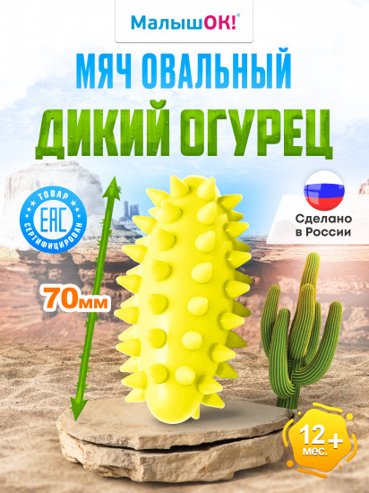 Мяч овальный «Дикий огурец мини»