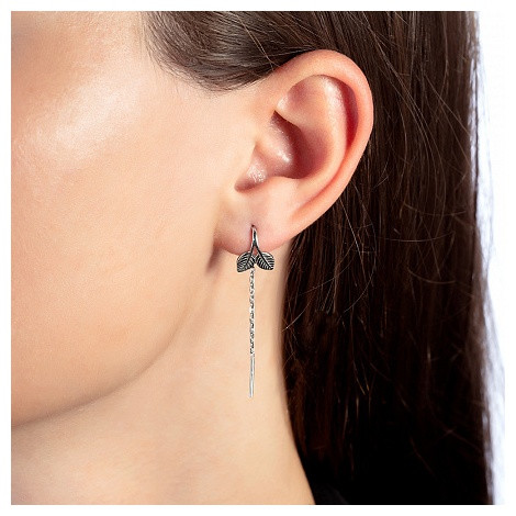 Серьги из серебра
