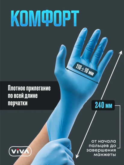 Набор перчаток нитриловых