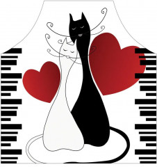 Фартук «Коты и любовь» - Фото 2