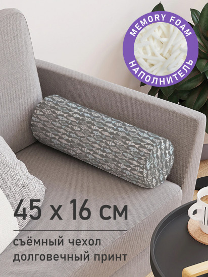Подушка декоративная «Рыбки на сером фоне»