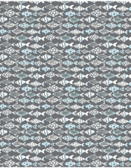 Подушка декоративная «Рыбки на сером фоне» - Фото 2