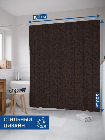 Штора для ванной комнаты «Дамасский винтаж»