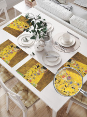 Комплект салфеток «Густав Климт. Поцелуй» - Фото 1