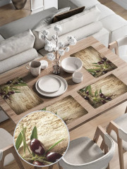 Набор салфеток сервировочных «Ветка оливок» - Фото 1
