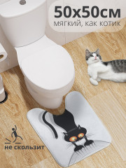 Коврик для ванной комнаты «Кот-шкодник» - Фото 1