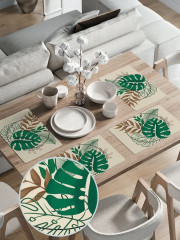 Набор салфеток сервировочных «Листья монстеры» - Фото 1