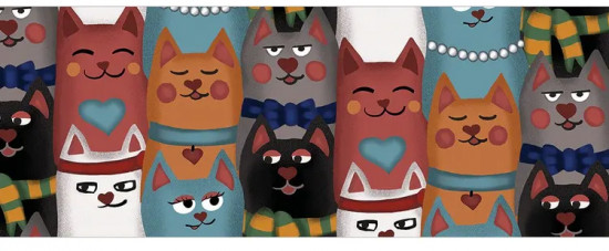 Корзина для игрушек «Колоритные котики»