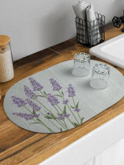 Коврик для сушки посуды «Лаванда у забора» - Фото 1