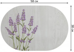 Коврик для сушки посуды «Лаванда у забора» - Фото 2