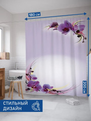 Штора для ванной «С цветами ярче» - Фото 2