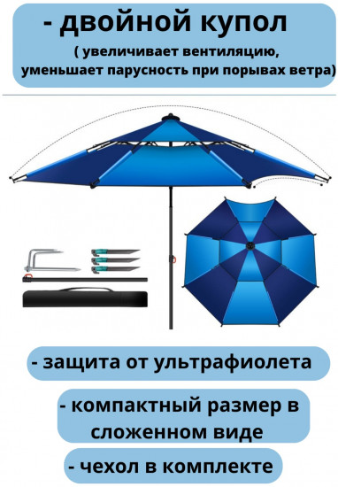 Зонт пляжный в чехле