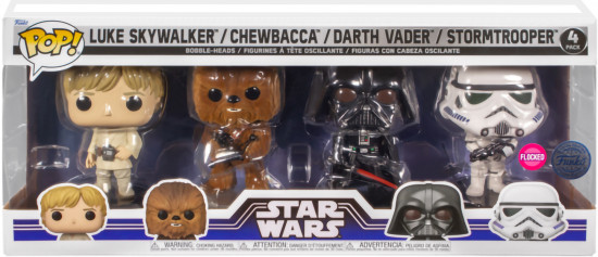 Набор фигурок «Luke Skywalker / Chewbacca / Dart Vader / Stormtrooper (exclusive) 4PK»