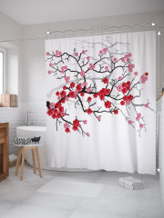 Штора для ванной «Цветочная сакура» - Фото 1
