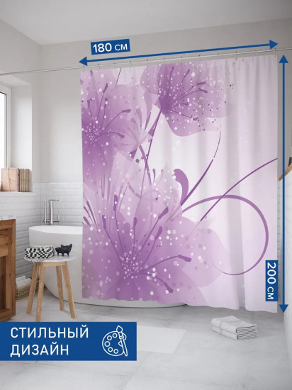 Штора для ванной «Пыльца цветов»