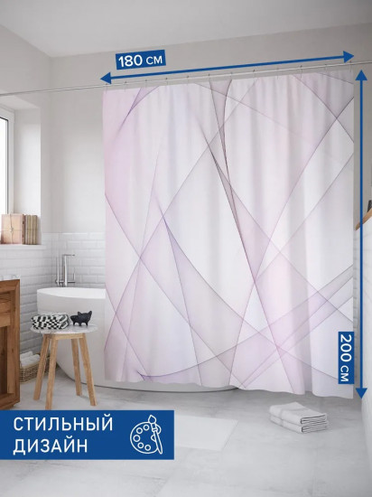 Штора для ванной «Хрустальные черты»