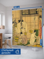 Штора для ванной «Японская баня» - Фото 2