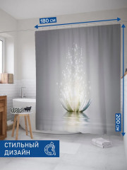 Штора для ванной «Волшебство лотоса» - Фото 2