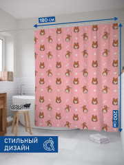 Штора для ванной «Смешные корги» - Фото 2