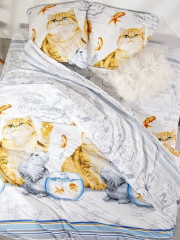 Комплект постельного белья «Кошачья правда» - Фото 1