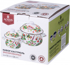 Набор кастрюль с крышками «Фруктовая корзина» - Фото 1