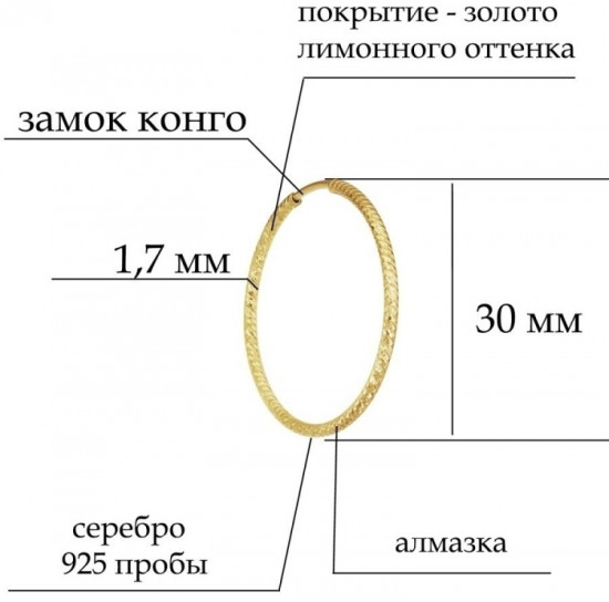 Серьги из серебра