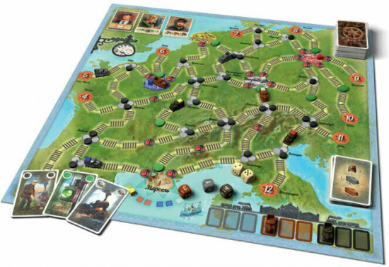 Игра настольная «Паровозы и Семафоры»