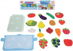Набор из фетра на липучках «Поварята. Овощи, фрукты» - Фото 1